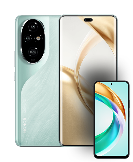 HONOR 200 Pro vista frontal y trasera con regalo