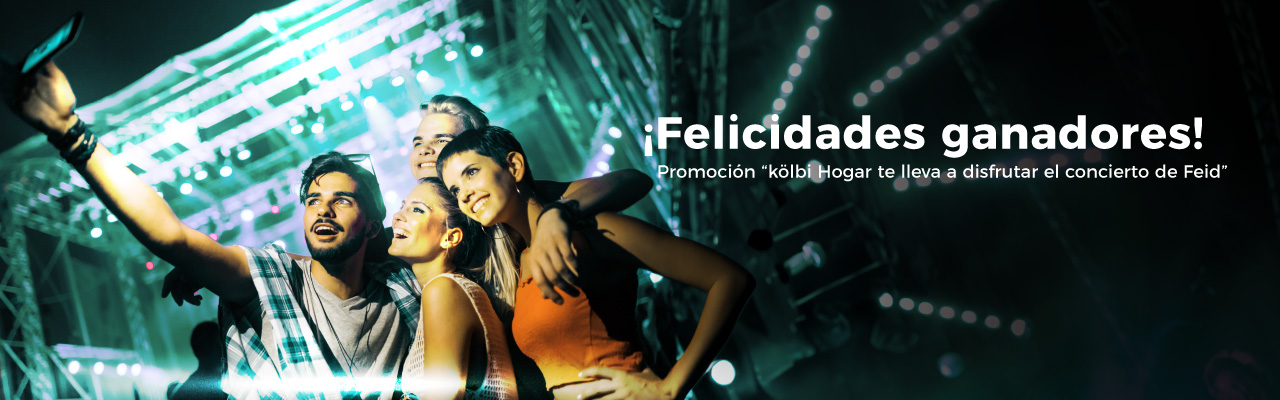 Ganadores “kölbi Hogar te lleva a disfrutar el concierto de Feid”
