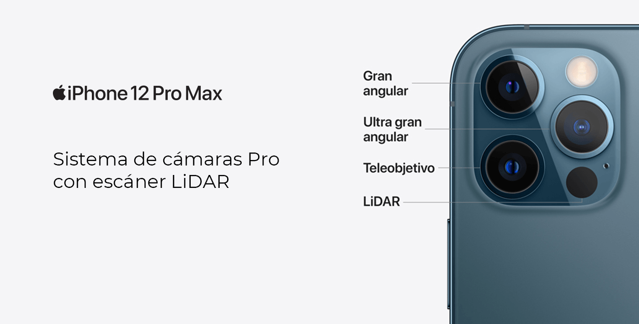 iPhone 12 Pro Max! Sistema de cámaras Pro con escaner LiDAR 
