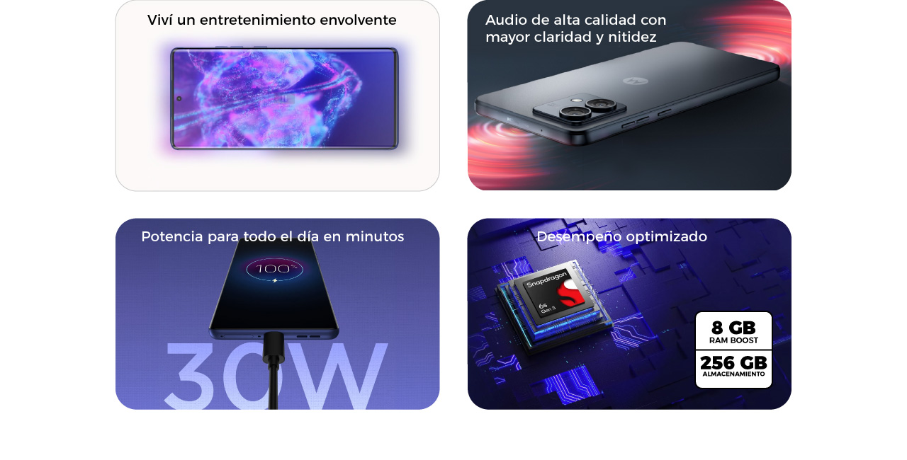 Entretenimiento envolvente, audio de alta calidad y potencia para todo el día