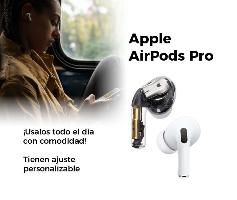 Apple AirPods Pro ¡Usalos todo el día con comodidad!
