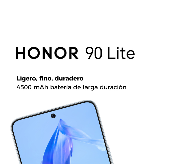 HONOR 90 Lite, ligero, fino, duradero. 4500 mAh batería de larga duración
