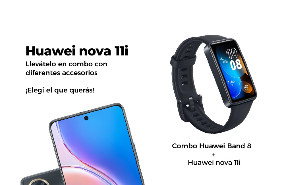 Combo banda 8 + Huawei nova 11i