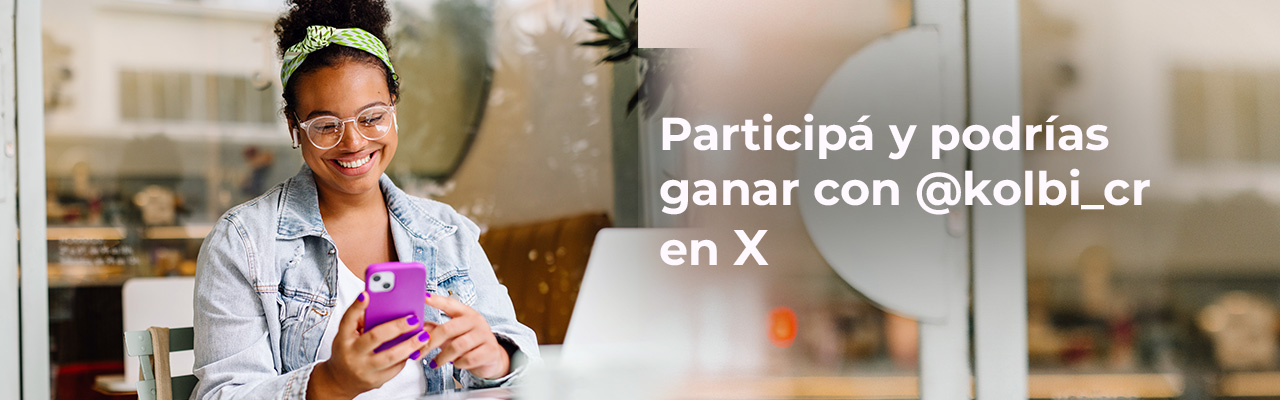 Participá y podrías ganar con kolbi.cr en X