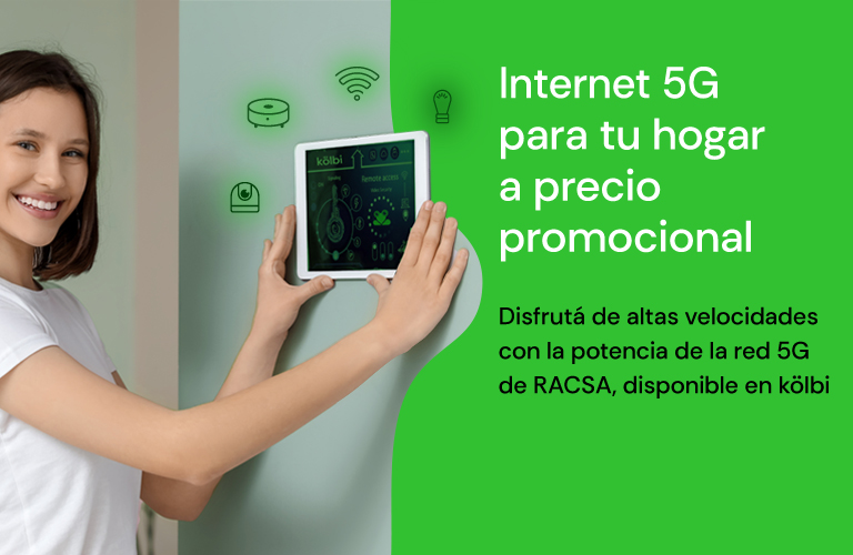 Internet 5G para tu hogar a precio promocional, aprovechá y contratalo