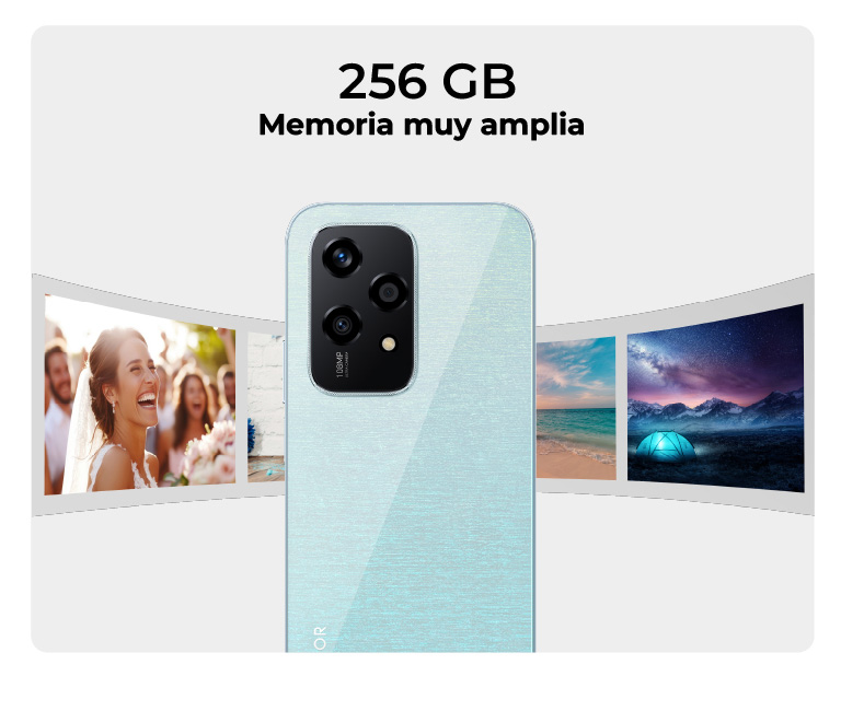 Almacenamiento extra grande de 8GB + 256GB