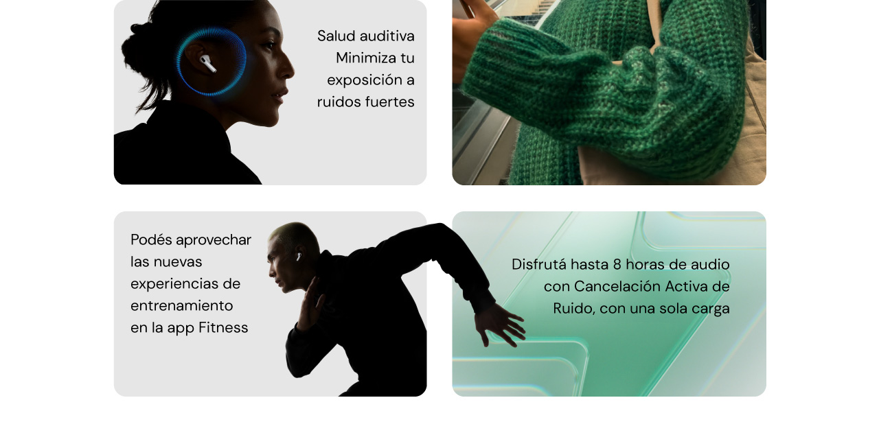Disfrutá hasta 8 horas de audio con una sola carga