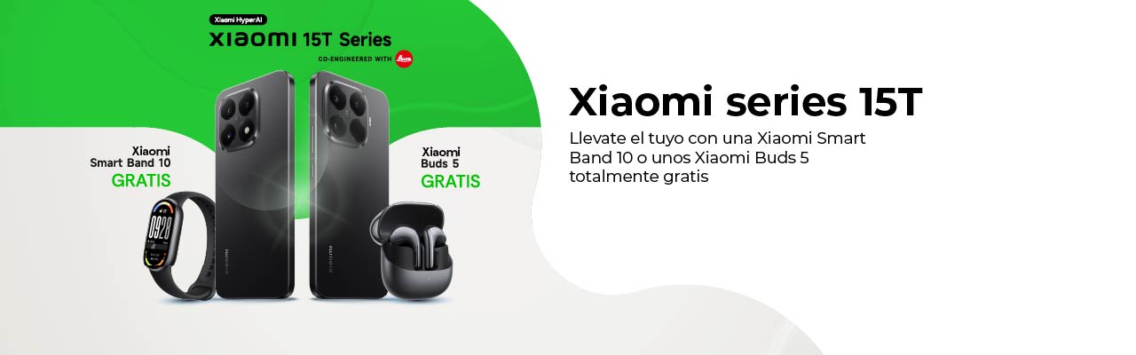Xiaomi series 15T, llevate el tuyo con una Xiaomi Smart Band 10 u unos Buds 5 gratis