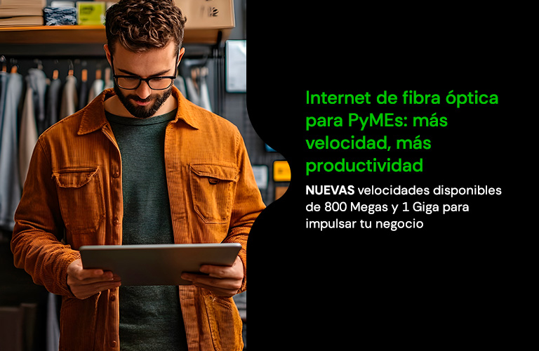 kölbi PyMEs Internet individual, conectamos tu negocio con el Internet más rápido y estable