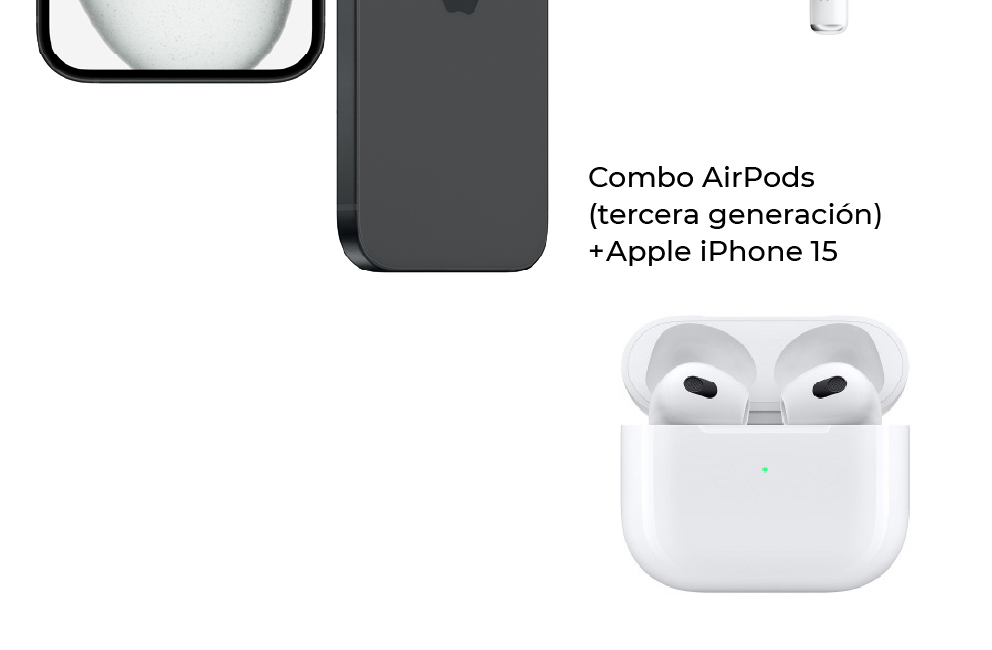 iPhone 15 con vidrio resistente y pantalla de 6,1 pulgadas