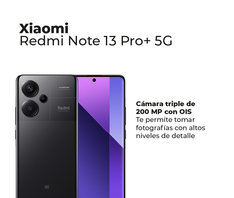 Cámara triple de 200 MP con OIS 
