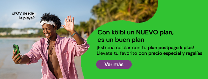 Activá tu nuevo plan postpago k2 plus o superior y disfrutá precios especiales y regalías