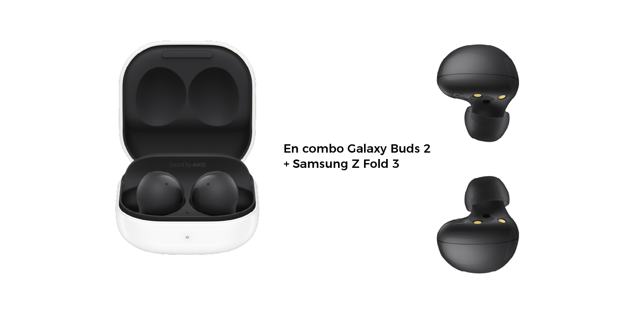En combo Galaxy Buds 2 + Samsung Z Fold 3