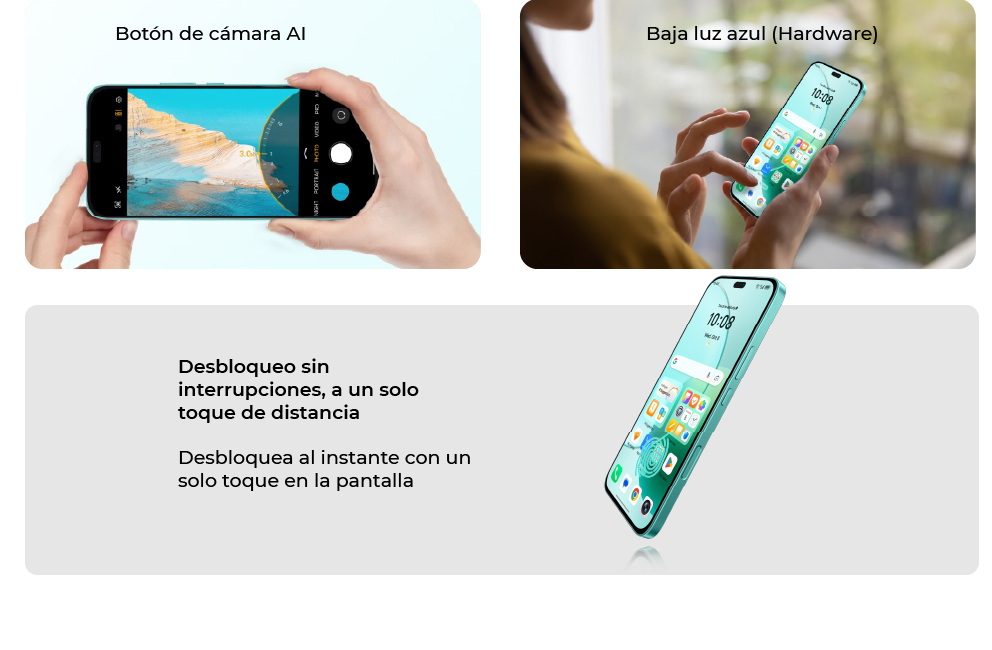 Desbloqueo sin interrupciones, a un solo toque de distancia