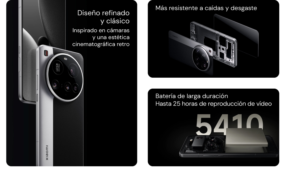 Más resistente a caídas y desgaste