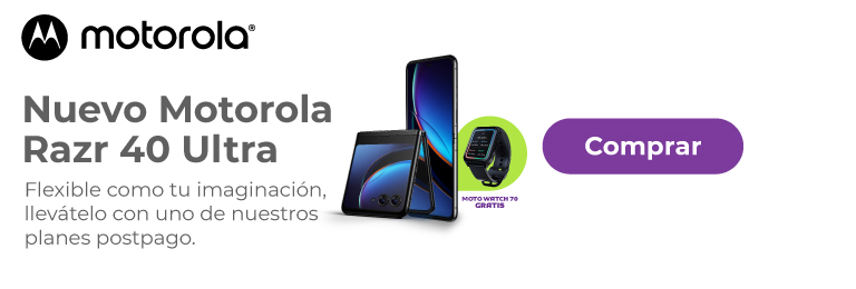 Nuevo Motorola Razr 40 Ultra, flexible como tu imaginación, llevatelo nuestros planes postpago