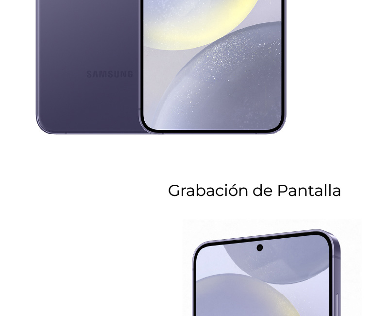 Samsung Galaxy S24 plus con grabación de pantalla