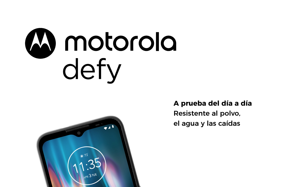 Motorola defy, a prueba del día a día, resistente al polvo, el agua y las caídas