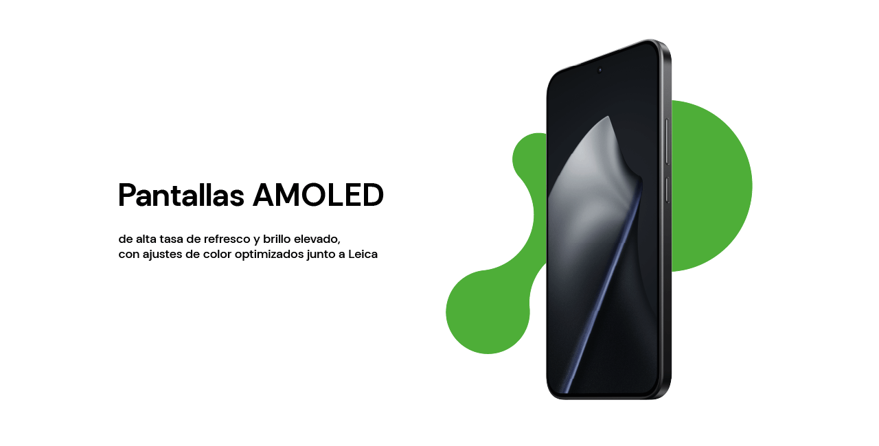 Pantalla AMOLED de alta tasa de refresco y brillo elevado