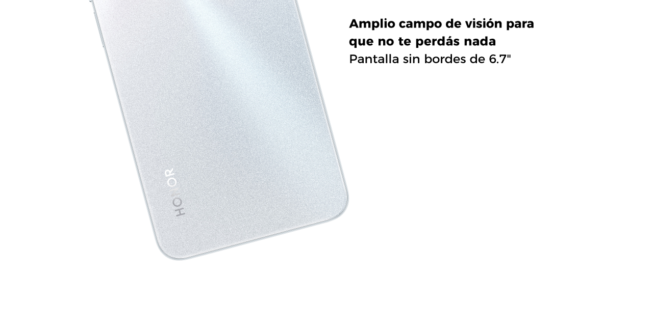 Pantalla sin bordes de 6.7" 