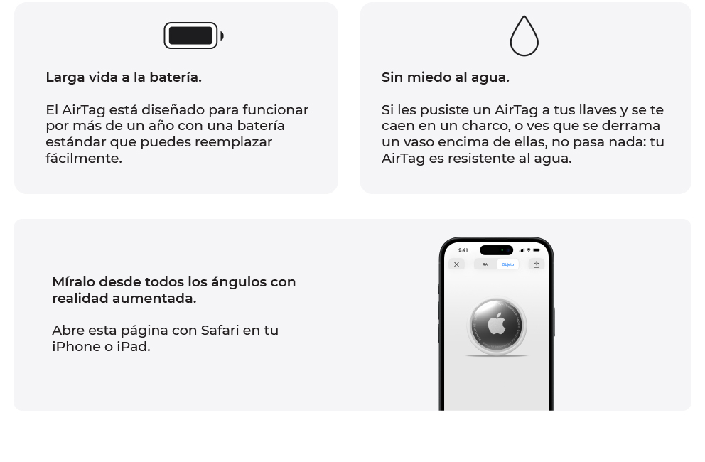 Bataria hasta 30 horas de audio con el estuche y hasta 5 con una sola carga