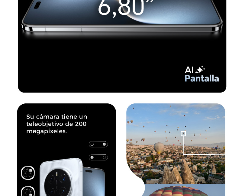 Cámara con teleobjetivo de 200 megapixeles