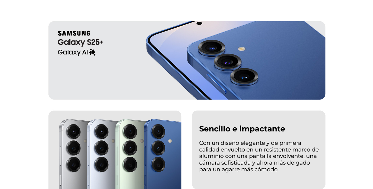 Samsung Galaxy S25 plus, sencillo e impactante