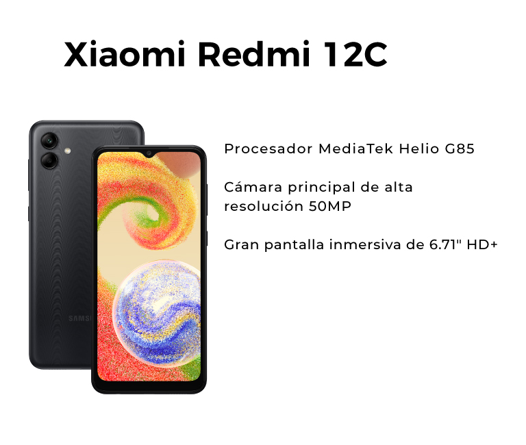 Xiaomi Redmi 12C 64GB - Red Cell Conectate