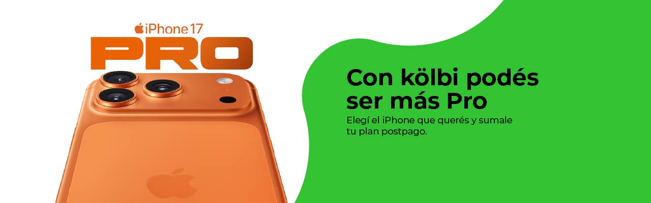 Con kölbi podés ser más pro, elegí el iPhone que querés y sumale tu plan postpago