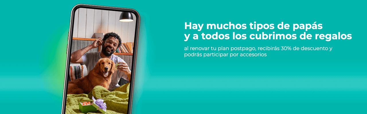 Este Día del Padre al renovar un plan kölbi postpago obtendrás grandes beneficios