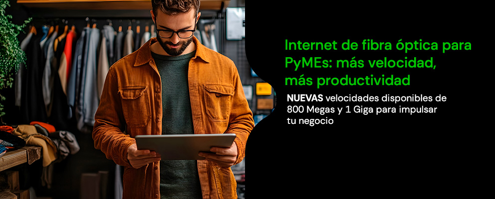 kölbi PyMEs Internet individual, conectamos tu negocio con el Internet más rápido y estable