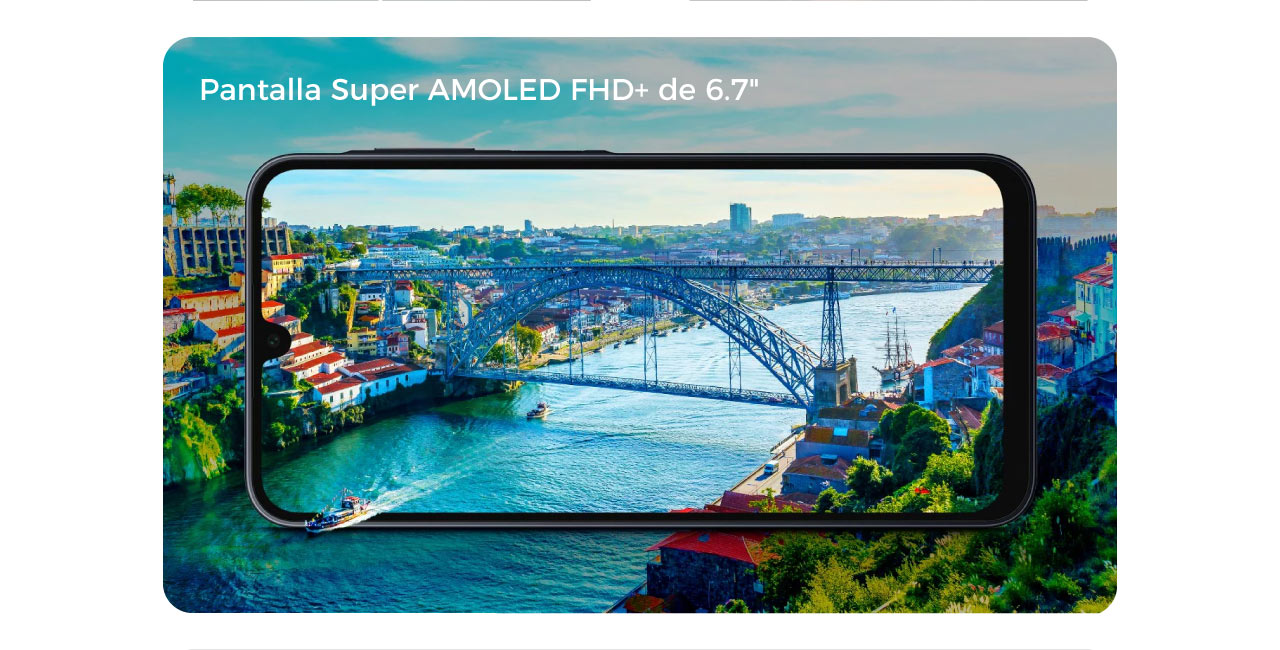 Pantalla súper AMOLED FHD+ de 6.7