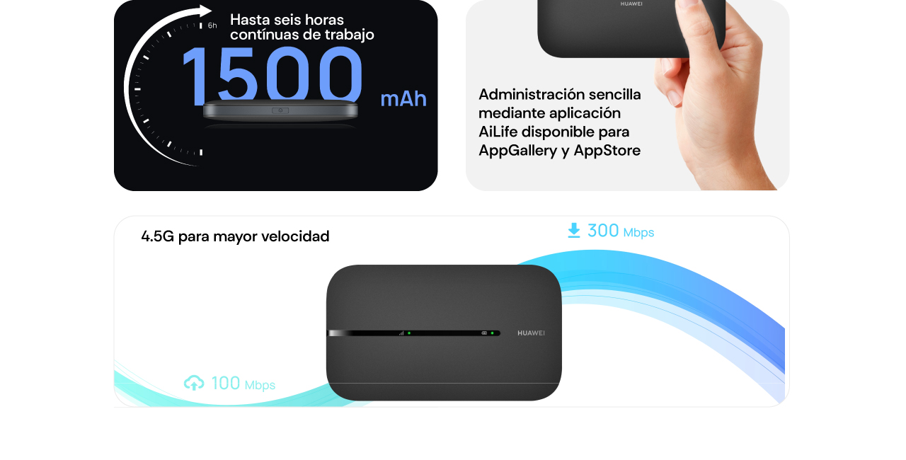 Hasta 6 horas contínuas de trabajo