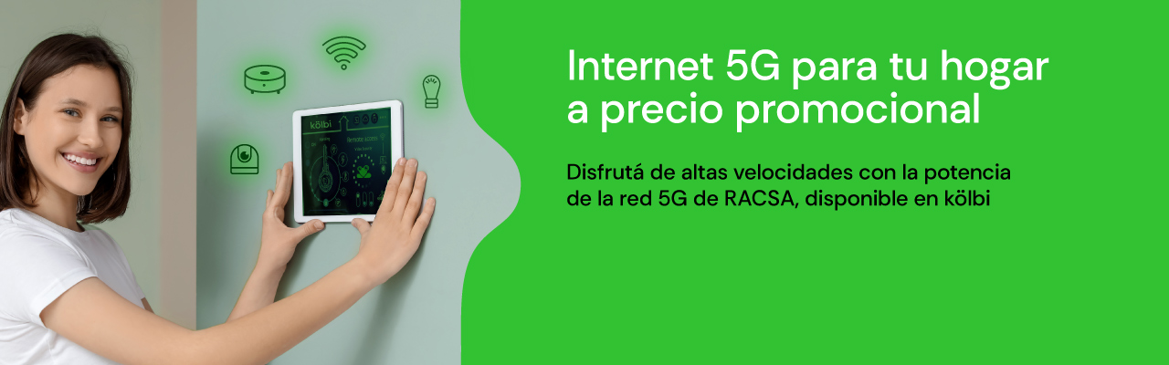 Internet 5G para tu hogar a precio promocional, aprovechá y contratalo