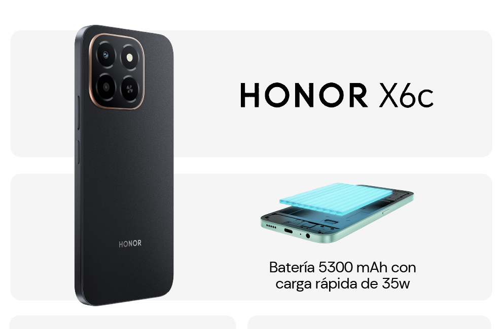 HONOR X6c resistente a caídas y al agua