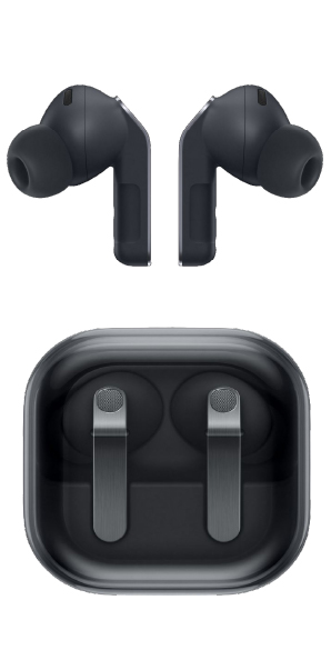 Samsung Galaxy Buds 4 Pro vista frontal con caja