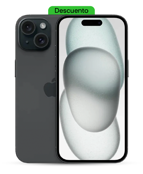 iPhone 15 vista frontal y trasera