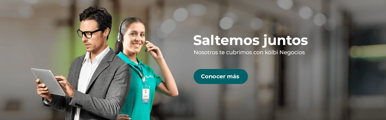 Saltemos juntos, nosotros te cubrimos con kölbi Negocios