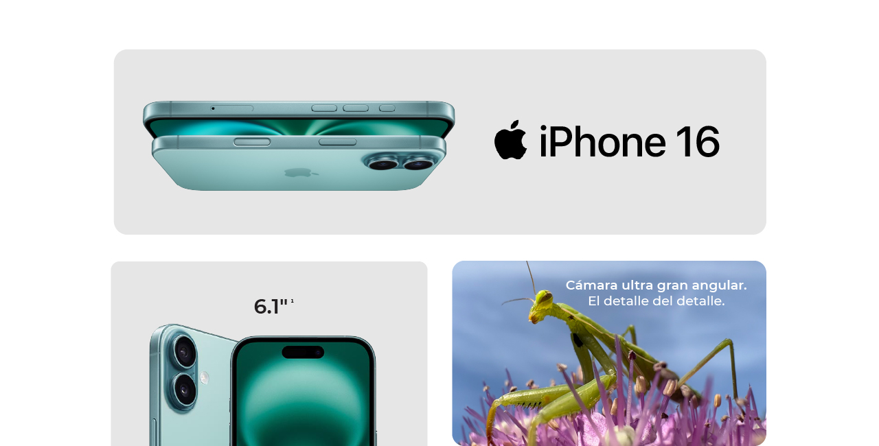 iPhone 16 con cámara ultra gran angular