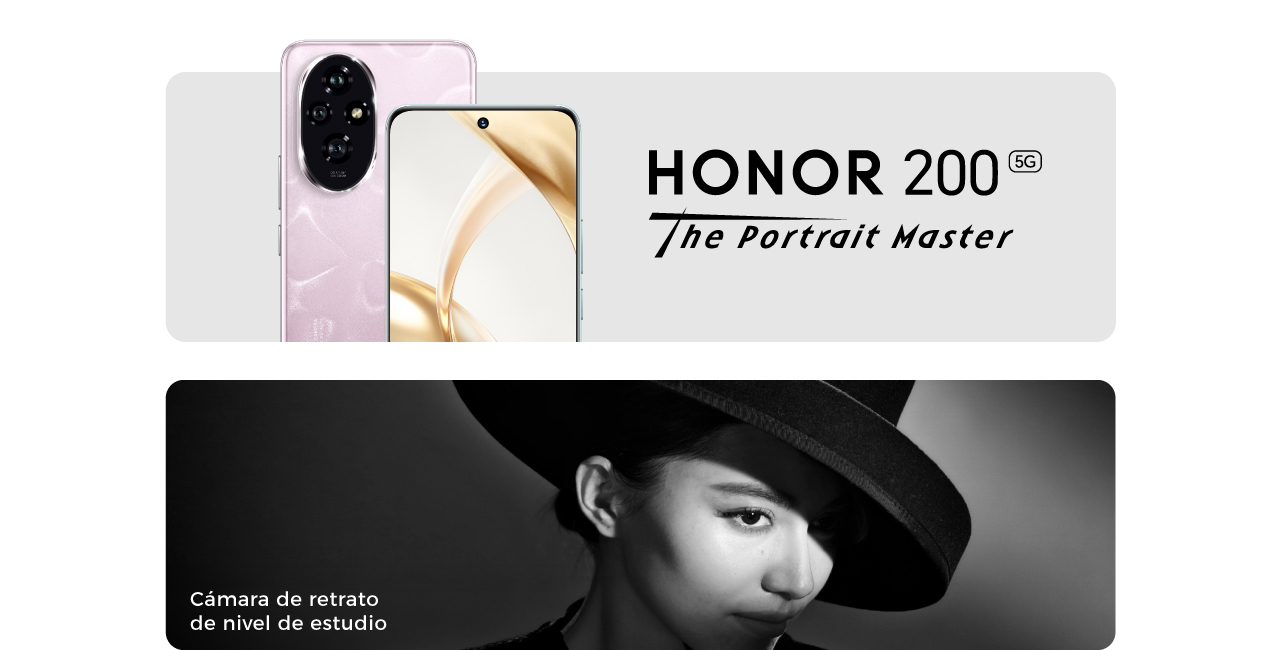 HONOR 200 Cámara de retrato de nivel de estudio