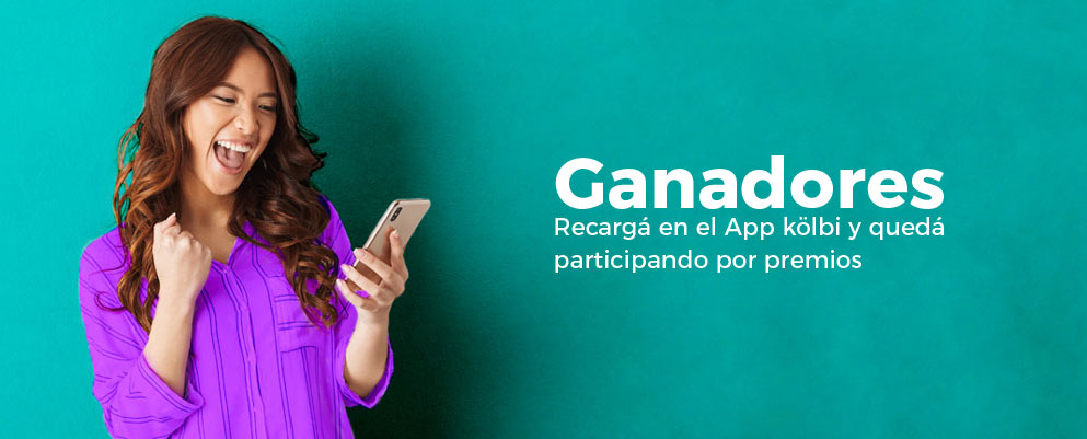 Recargá en el App kölbi y queda participando por premios