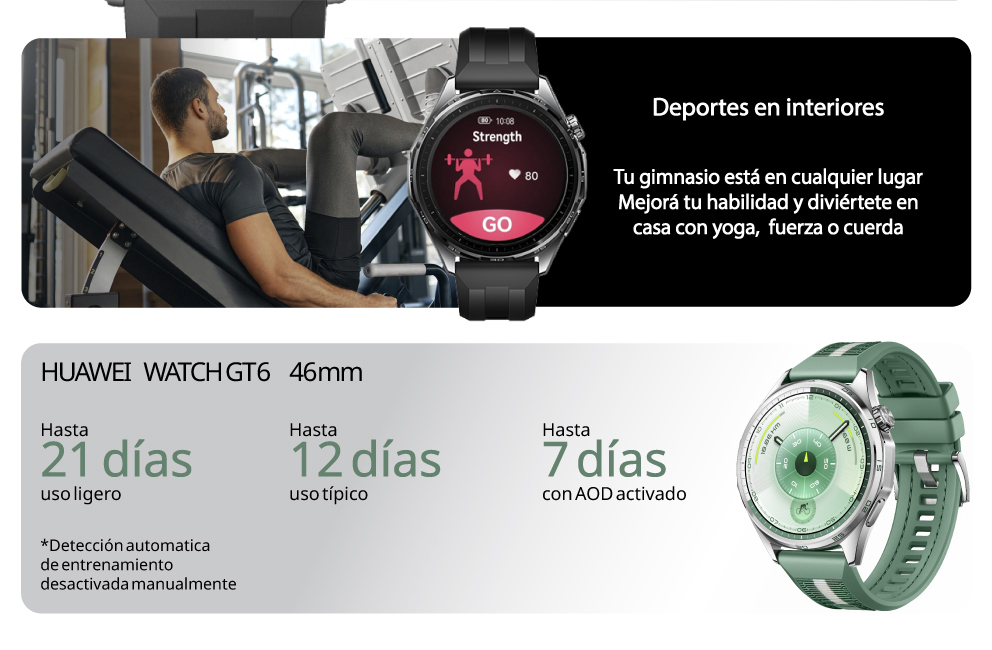 Más de 100 modos de entrenamiento