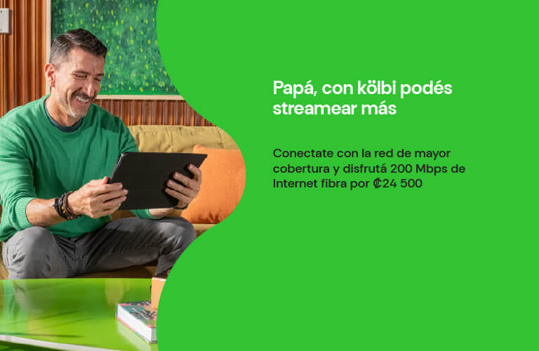 Papá con kölbi podés más