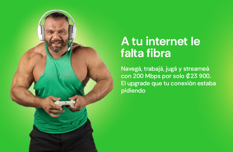 A tu Internet le falta fibra: Navegá, trabajá, jugá y streameá con 200 Mbps