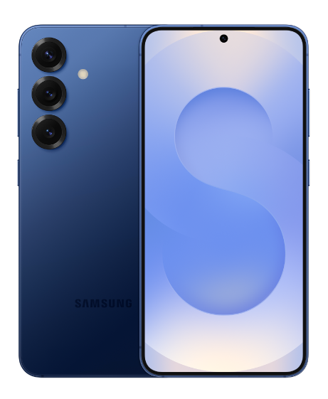Galaxy S25 vista frontal y trasera