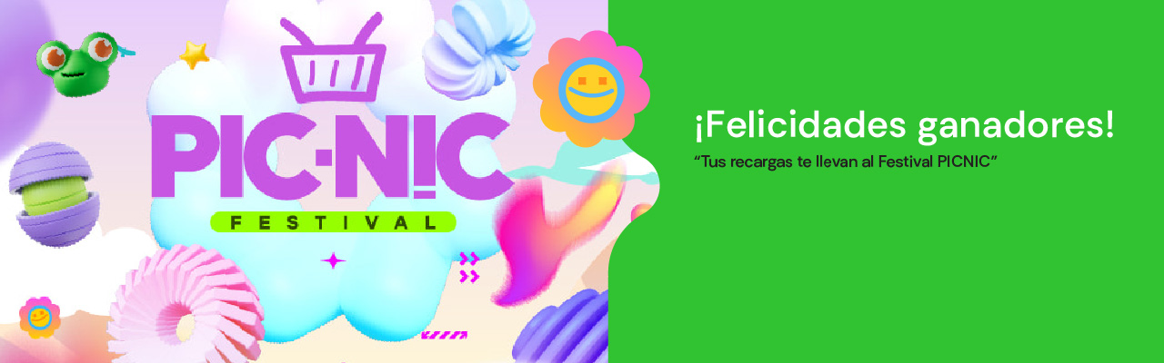 Ganadores promoción "Tus recargas te llevan al festival PICNIC"