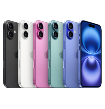 iPhone 16 colores Negro - Blanco - Rosa - Verde azulado - Ultramarino