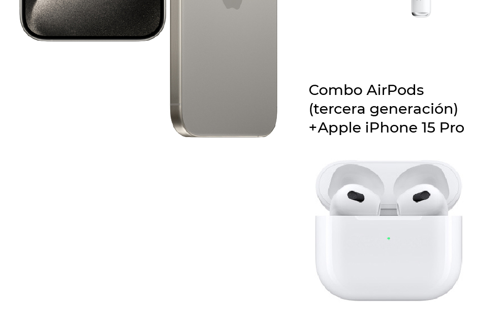 iPhone 15 Pro Titanio con botón de acción para que accedas a tu funcionabilidad favorita