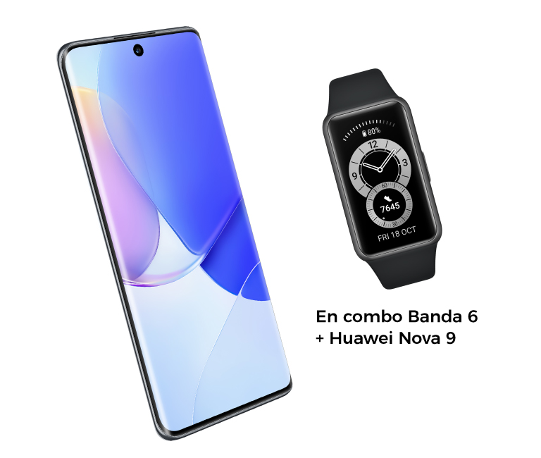  En combo Banda 6 + Huawei Nova 9