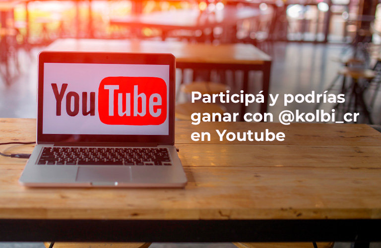 Participá y podrías ganar con kolbi.cr en YouTube
